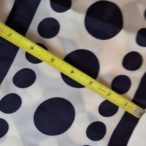 Vintage Optical Navy & White Polka Dot Scarf - Picture 6 of 10